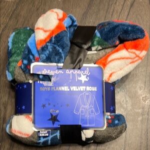 Seven Apparel Kids Flannel Velvet Robe